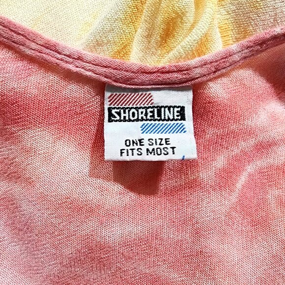 Shoreline Sleeveless Tie Dye Swim Cover Up One Size / Medium Pretty Summer Color - Picture 5 of 6